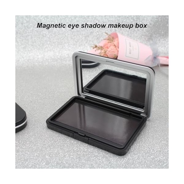 Palette de Maquillage Magnétique avec Miroir,Palette Magnétique Vide,Palette de Maquillage de Fard à Paupières Vide,Palette d