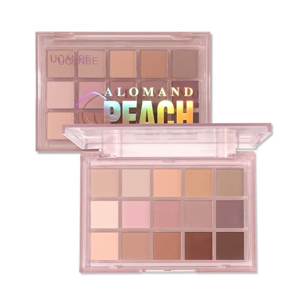 UCANBE Fard à Paupières Noir 15 Couleurs - Palette Maquillage Yeux Shimmer Matte Longue Durée - Palettes de Maquillage Hautem...