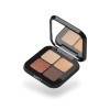 KIKO Milano Bright Quartet Eyeshadow Palette 04 | Palette Avec 4 Ombres À Paupières Cuites Pour Utilisation Sèche Et Humide