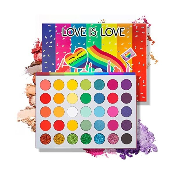 Palette de maquillage pour les yeux hautement pigmentée Beteligir, palette de fards à paupières métalliques scintillants mats