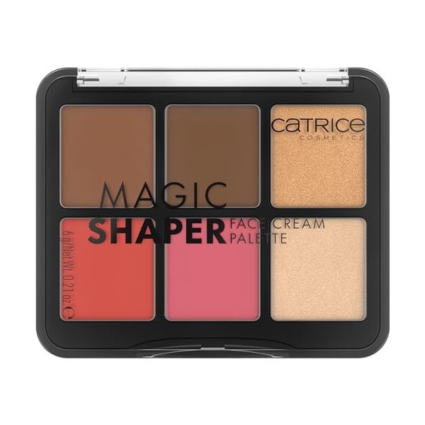 Catrice Magic Shaper Face Cream Palette de fard à joues N°010 Multicolore 6 couleurs Définir Résultat instantané Naturel Végé