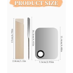 KGDUYC 1 ensemble palette mélange maquillage - palette cosmétique avec spatule palette,spatules et palettes en acier inoxydab