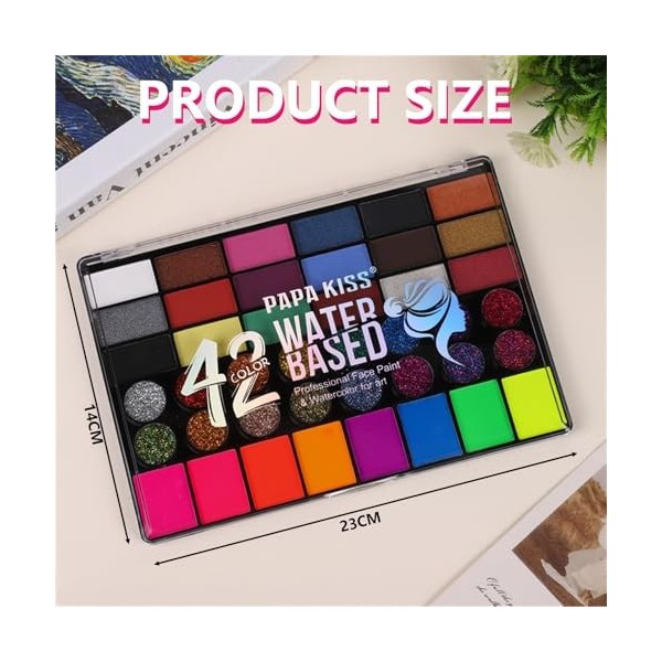 42 Colors Eyeshadow Palette, Palette de Maquillage Palettes de Maquillage Shimmer Matte Hautement Pigmentées Eye Shadow Palet