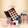 Ensemble de maquillage professionnel, ensemble de maquillage tout-en-un pour femme, kit de maquillage comprenant 15 couleurs 