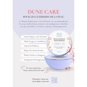 Dune - Baume Solide pour lEczema, le Psoriasis, les Irritations, les Brûlures et Coups de Soleil - 100 applications - Choix 