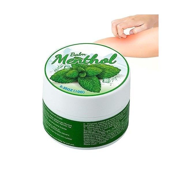 WOTEG Baume Mentholé - Lotion Anti-démangeaisons, Gel Anti-Coups de Soleil - Hydratant pour Le Corps avec soulagement instant