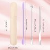 Piriuuo Lot de 3 spatules de maquillage en silicone - Spatules de fond de teint - Outil de maquillage avec spatule cosmétique