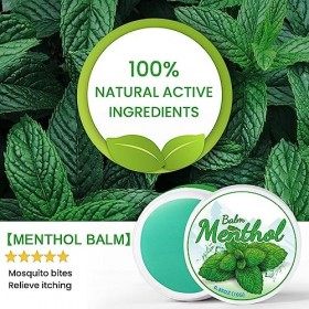 WOTEG Baume Mentholé - Lotion Anti-démangeaisons, Gel Anti-Coups de Soleil - Hydratant pour Le Corps avec soulagement instant