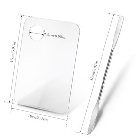 Abeillo Palette de maquillage, en acrylique, outil de maquillage pour le fond de teint, le nail art, outils professionnels po