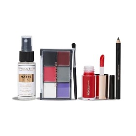 Revolution Beauty, Mini Set de Fête dHalloween Truly Sinful, Maquillage pour Halloween, Eye-liner, Mini Pout Bomb et Spray F