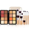 Hinourisha Makeup Palette Anti-cernes, Contour et Highlight, 12 Couleurs Palette Correcteur de Teint, Makeup Fard à Joues Ant