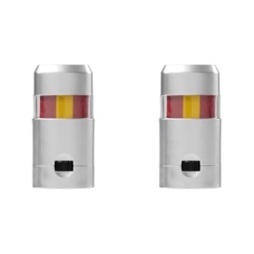PARENCE.- Stick de Maquillage aux Couleurs de ton Equipe - Compétition Sportive, Déguisement, Supporter - Espagne Lot de 2 