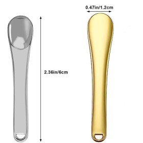 LZZEM Lot de 9 spatules de maquillage réutilisables en alliage de zinc pour masque, crème, lotions, hydratants