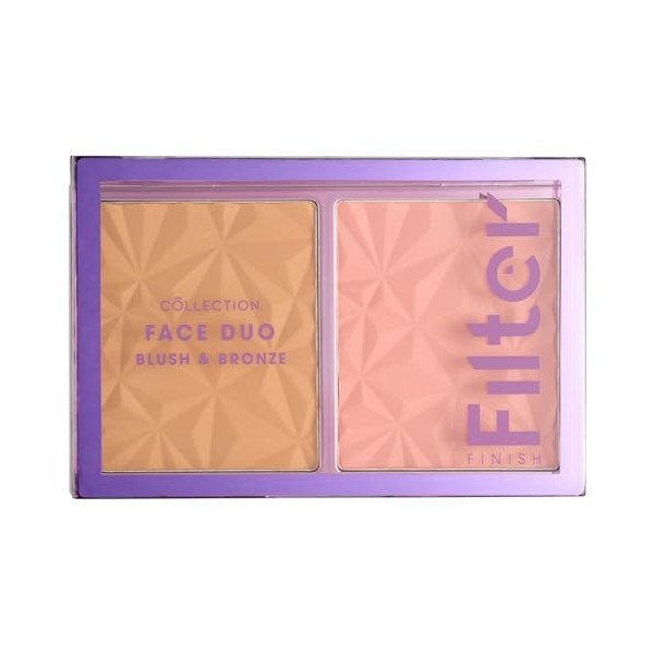 Collection Cosmetics Filter Finish Face Duo, Sculpt and Glow, Blush and Bronzer Palette 10 g