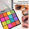 Palette Fard À Paupière Maquillage Yeux, 16 Couleurs Kit Maquillage Femme, Palette de Maquillage Femme, Coffret Maquillage av