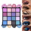 Palette Fard À Paupière Maquillage Yeux, 16 Couleurs Kit Maquillage Femme, Palette de Maquillage Femme, Coffret Maquillage av