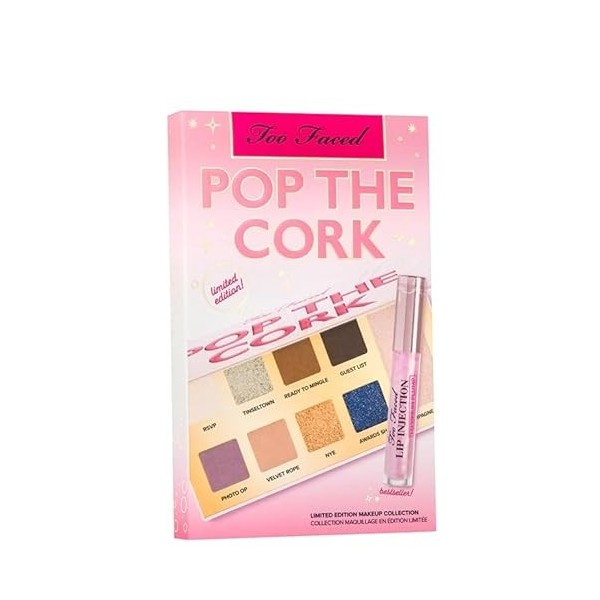 Too Faced Pop The Cork Party Ready Face & Eye Palette à lèvres Injection Maximum Pmump