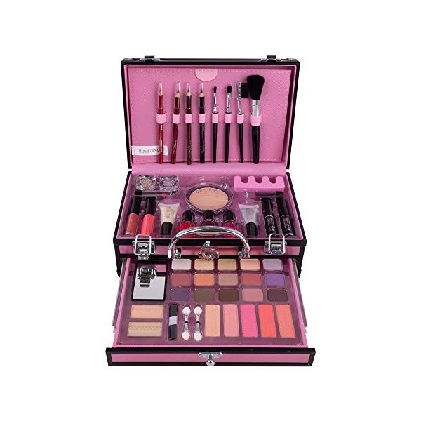 CHSEEO Kit de Maquillage Fard à Paupière Yeux Maquillage, Coffret Cadeau Coffret Maquillage Mallette de Maquillage Set de Maq