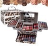 RoseFlower Padella per ombretti, Palette de Maquillage, polvere compatta, set completo portatile di cosmetici, set di cosmeti