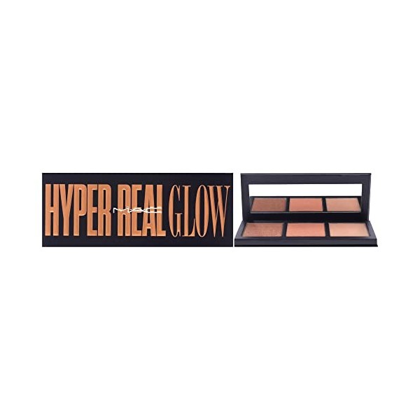 MAC Hyper Real Glow Palette - Shimmy Peach For Women 0.15 oz Makeup