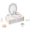 Mamabrum, Coiffeuse en Bois pour Enfant avec Accessoires, Coiffeuse avec Flacon de Parfum, Vernis à Ongles, Rouge à lèvres, P