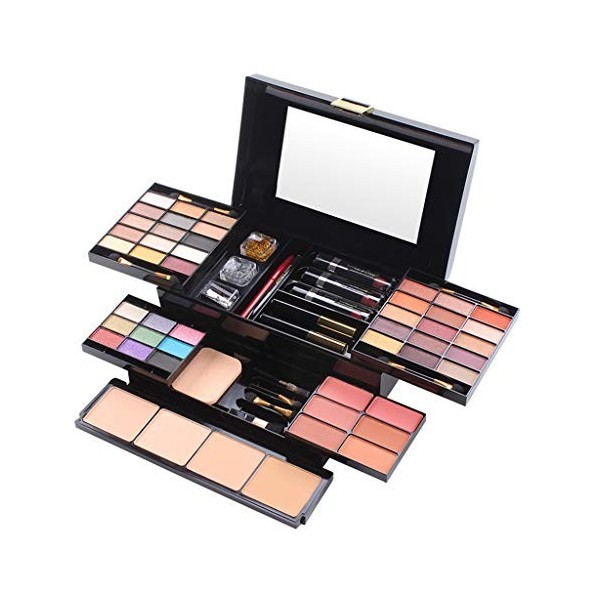 PhantomSky 54 Couleurs Malette Maquillage, Palette Maquillage Coffret Maquillage Femme, Cosmetic Makeup Professionnel Complet