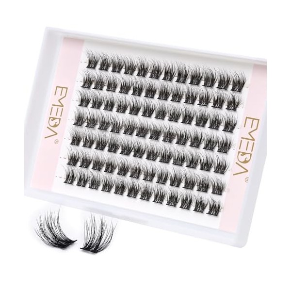 Kit de cils en grappe Fluffy à effet 3D 8mm 10mm 12mm 14mm mix Cils en grappe DIY avec bond and seal et pince à épiler Kit d