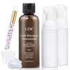 LZM Shampooing Concentré pour Extensions de Cils 100ml Kit de Nettoyage pour Extensions de Cils avec Brosse Savon Mousse Solu