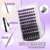 Kit Extension Cils Individuels D Curl 0.07mm C9 Faux Cils Individuel Naturel Cluster Lashes Kit 8-16mm DIY Lash Extensions de