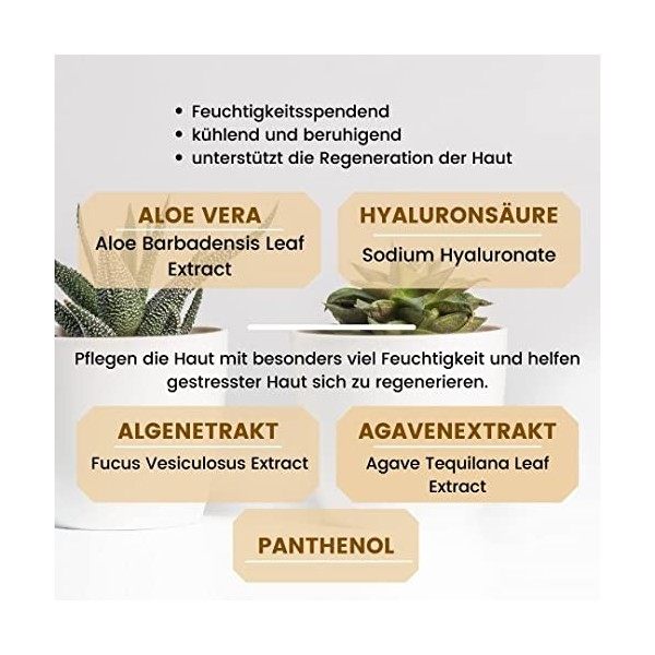 VENICEBODY Aloe Vera Gel Serum - 30ml - Actifs de la plante Aloe Vera - Vegan - Crèmes après soleil de haute qualité - En cas