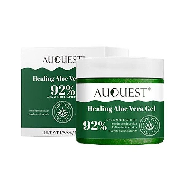 50g Gel Apaisant À Laloe Vera, Crème Naturelle À Laloe Vera Pour Le Visage Et Le Corps, Gel Pur À Laloe Vera Bio Pour Les 