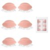 Lot de 6 paupières pour la pratique des cils, tête de mannequin de cils pour extensions de cils, extensions de cils amovibles