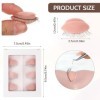 Lot de 6 paupières pour la pratique des cils, tête de mannequin de cils pour extensions de cils, extensions de cils amovibles