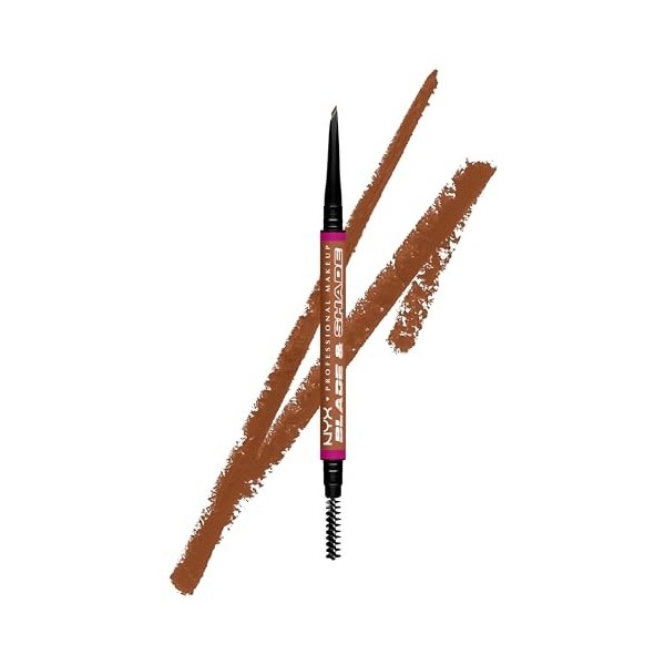 NYX Professional Makeup Blade & Shade, Crayon sourcils double embout, tenue jusquà 16h, Auburn