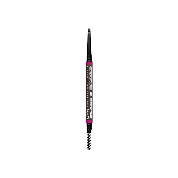 NYX Professional Makeup Blade & Shade, Crayon sourcils double embout, tenue jusquà 16h, Ash Brown