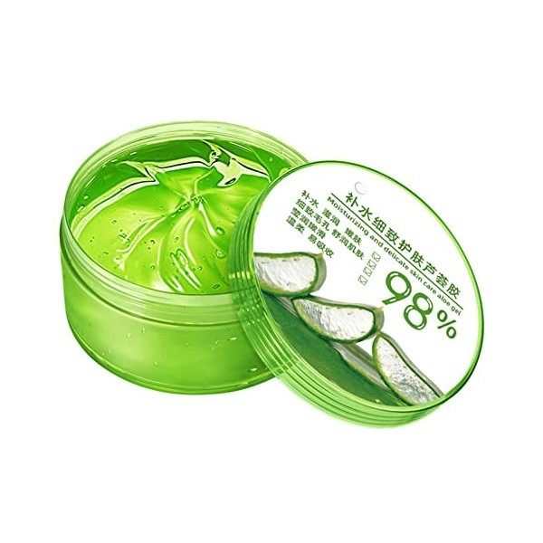 Gel Daloe Vera, 300 G De Lotion Hydratante Après-soleil En Boîte Avec Gel Nourrissant à Laloe Vera Pour les Soins de la Pea