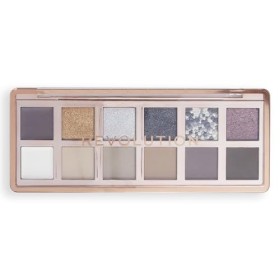 Makeup Revolution, Palette dOmbres à Paupières The Smokey Icon Grunge, Finitions Crème, Matte & Irisées, 12 Teintes Mélangea