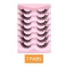 FAIRYGATE Faux Cils Fox Eye Lashes Naturel Faux Cils en œIl de Chat Fluffy Cat Eye Lashes Doux Angel Winged Fake Eyelashes B5