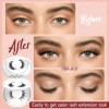 Higu clace Magnetische Wimpern,Magnet Wimpern Ohne Eyeliner,Wimpern Magnetisch Natürlicher Look,Magnetische Wimpern mit Appli