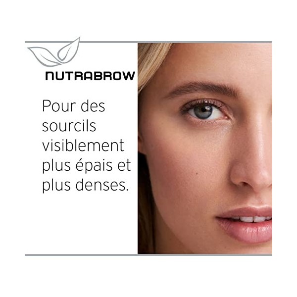 Nutracosmetic NutraBrow Teinture pour Sourcils - Sérum pour des Sourcils plus Épais en 8 à 12 Semaines I Eyebrow Serum I Séru