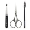 Browgame Precision Brow Kit For Women 3 Pc Original Slant Tweezer, Eyebrow Scissor, Spoolie Brush