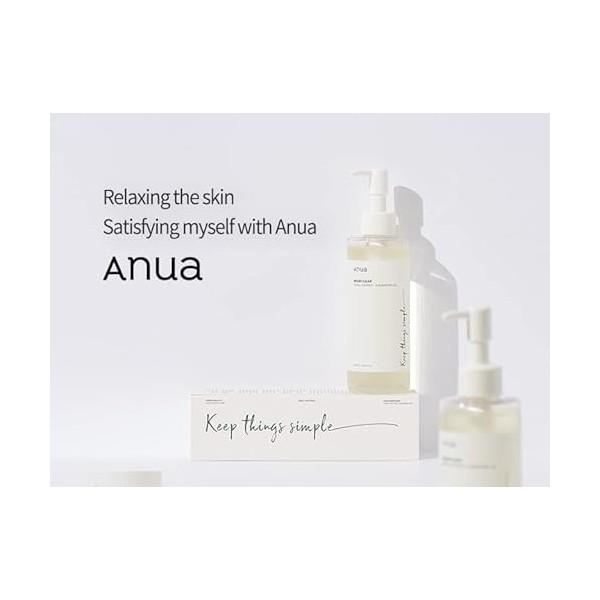 ANUA Heartleaf Huile nettoyante pour le contrôle des pores Nettoyant coréen pour le visage, Élimination quotidienne des point