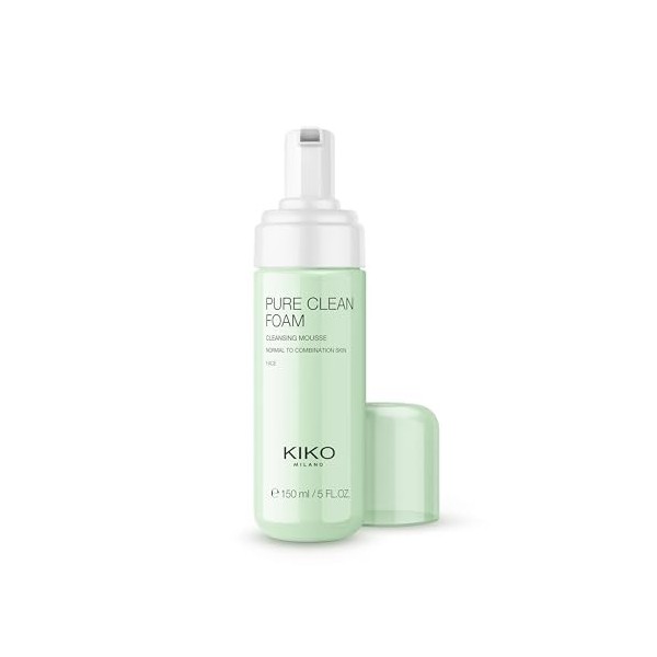 KIKO Milano Pure Clean Foam, Mousse Visage Nettoyante Et Purifiante