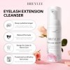 Shampoing pour extensions de cils 60 ml + flacon de rinçage + pinceau + mascara - Shampooing mural pour paupières - BREYLEE L