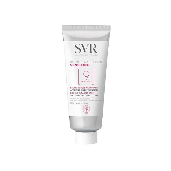 SVR - Baume Démaquillant Sensifine - Double Nettoyant Apaisant, Anti-pollution - Pour Peau Sensible, Intolérantes - Visage, Y