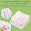 Panlom Chiffons de nettoyage pour le visage en mousseline de coton doux