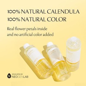 DERMALOGY by NEOGENLAB Eau nettoyante à la vraie fleur, Calendula, 9,9 Fl Oz 300 ml - Démaquillant apaisant avec de vrais p