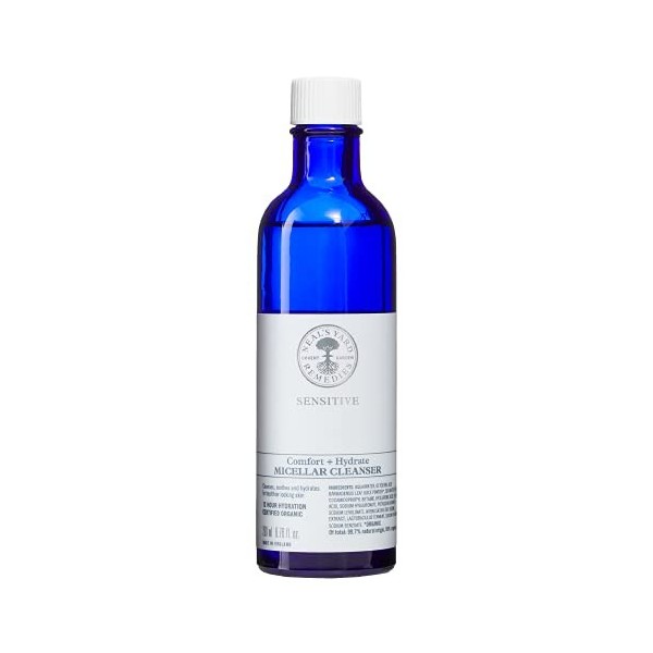 Neals Yard Remedies Nettoyant biologique micellaire sensible | Jusquà 12 heures dhydratation | Cadeaux pour femmes | Netto