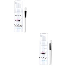 minkissy 2 Pièces Mousse Nettoyante Douce Pour Les Cils Démaquillant Pour Les Cils Nettoyant Pour Extensions De Cils Ruban Ad