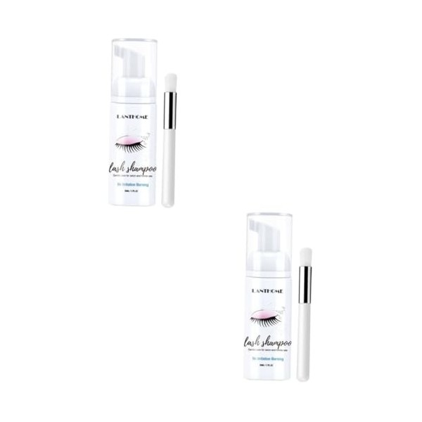 minkissy 2 Pièces Mousse Nettoyante Douce Pour Les Cils Démaquillant Pour Les Cils Nettoyant Pour Extensions De Cils Ruban Ad